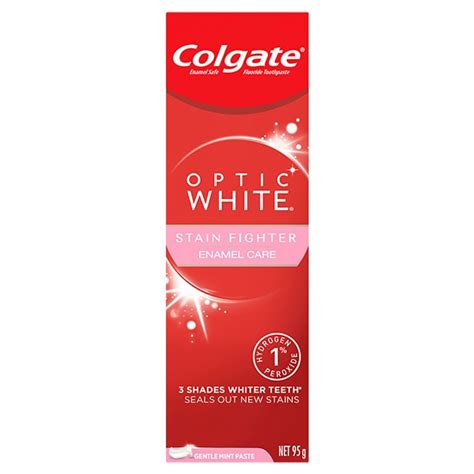 Colgate Optic White Enamel Care Teeth Whitening Toothpaste .